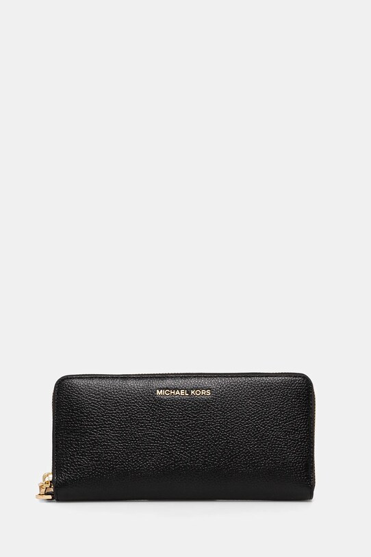 Kožená peňaženka MICHAEL Michael Kors usňová koža čierna 32T4GJ6E7L