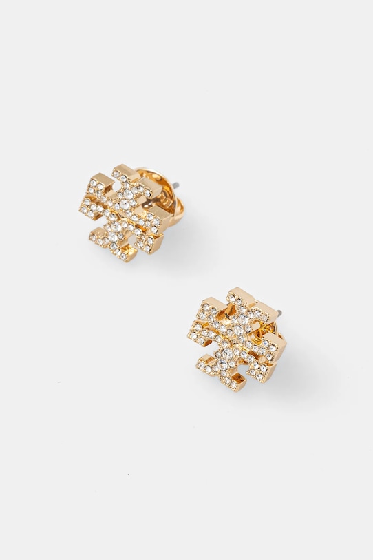 Náušnice Tory Burch Kira Pave Stud zlatá 158535.783