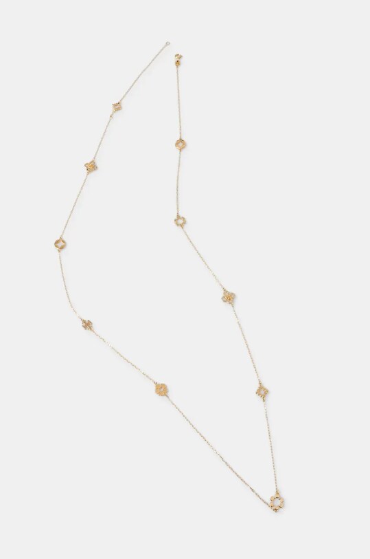 Tory Burch naszyjnik Kira Clover Long złoty 157985.720