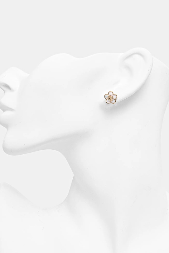 Tory Burch kolczyki Kira Flower Stud 157351.700 złoty SS25