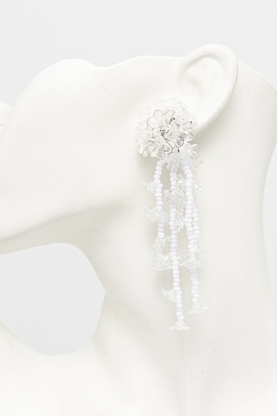 Naušnice na klipse Weekend Max Mara bijela 2515751035600