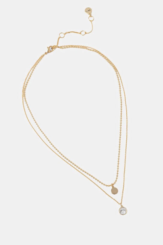 Ogrlica Dkny kubični cirkonij zlata 04N00309