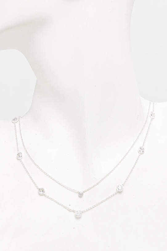 Lauren Ralph Lauren colier 14N00629 argintiu SS25