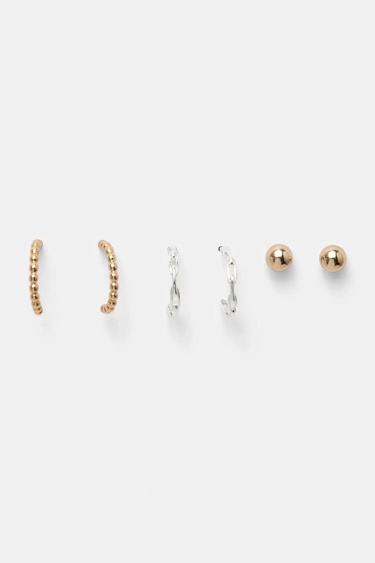 Náušnice Lauren Ralph Lauren 3-pack 3-pack stříbrná 14G00947