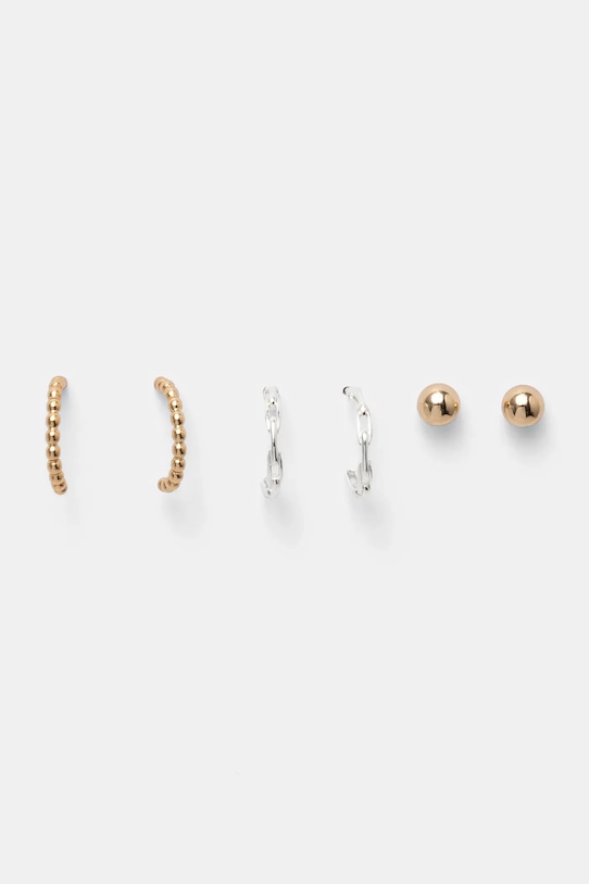 Náušnice Lauren Ralph Lauren 3-pack 3-pack stříbrná 14G00947