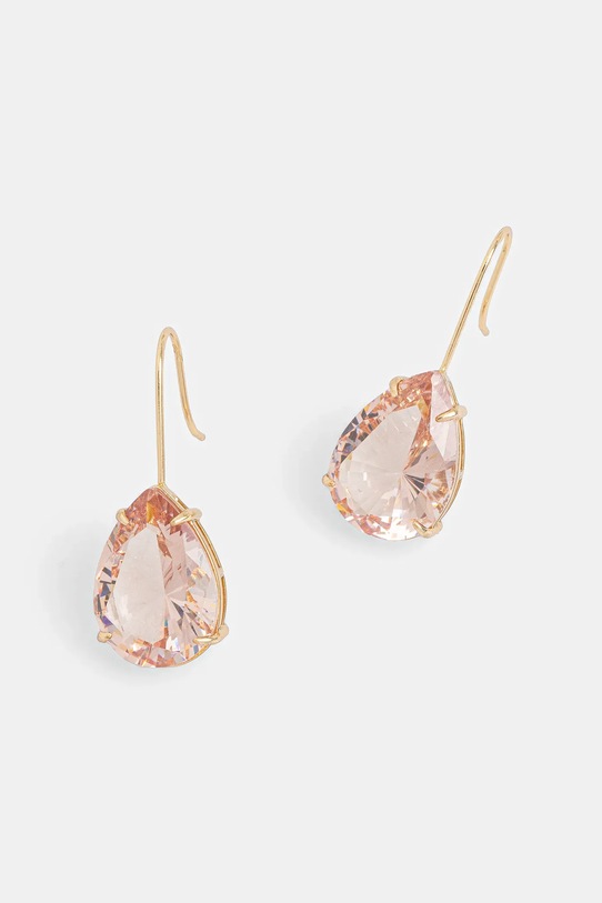 Naušnice Lauren Ralph Lauren cirkonij zlatna 14G00970