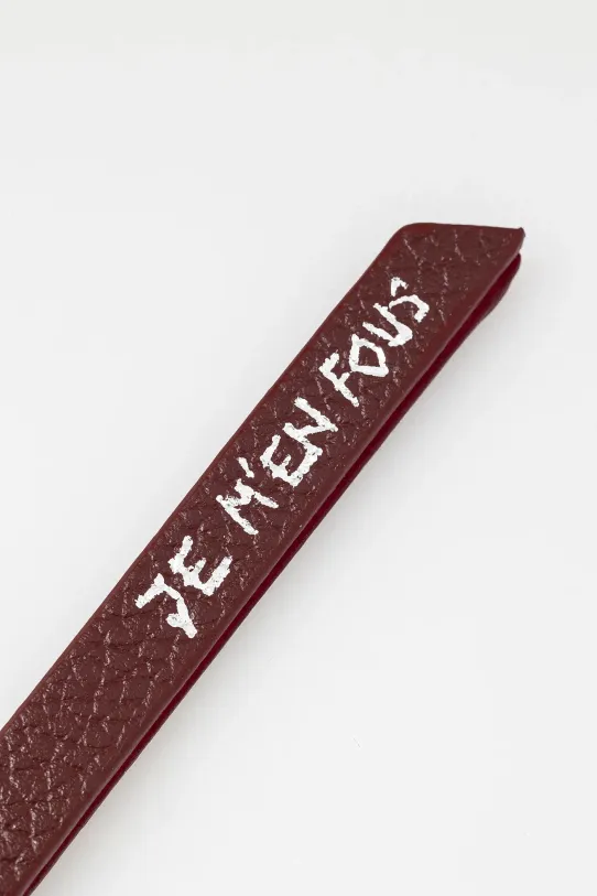 Шкіряний брелок ZADIG&VOLTAIRE LWSG01288.24W.614 бордо SS25