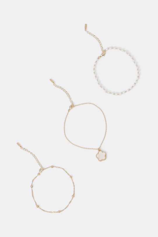 Браслет на ногу Aldo DEVABELDEN 3-pack золотий DEVABELDEN.102
