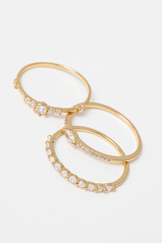 Aldo inel placat cu aur MARVELLOUS 3-pack MARVELLOUS.972 aur SS25