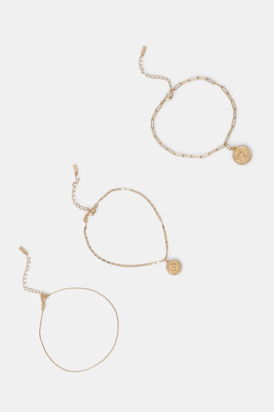 Náramok na nohu Aldo MAGICLOVE 3-pak ostatné zlatá MAGICLOVE.710