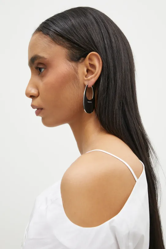 Coperni orecchini Large Swipe argento COPBI01725