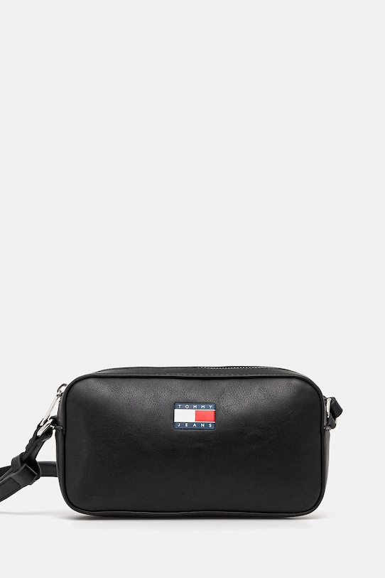 Tommy Jeans kézitáska szintetikus bőr fekete AW0AW17290