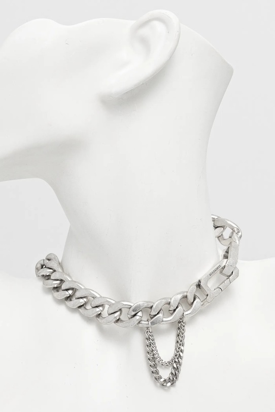Accesorii AllSaints colier 37514555SLV041 argintiu