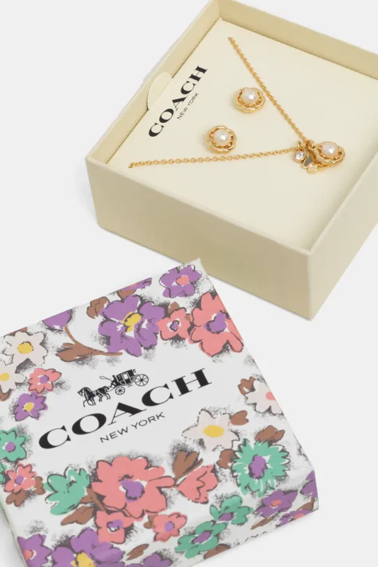 Coach komplet złoty 37517794GLD107