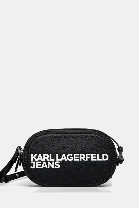 Kabelka Karl Lagerfeld Jeans imitácia kože čierna A2W30249