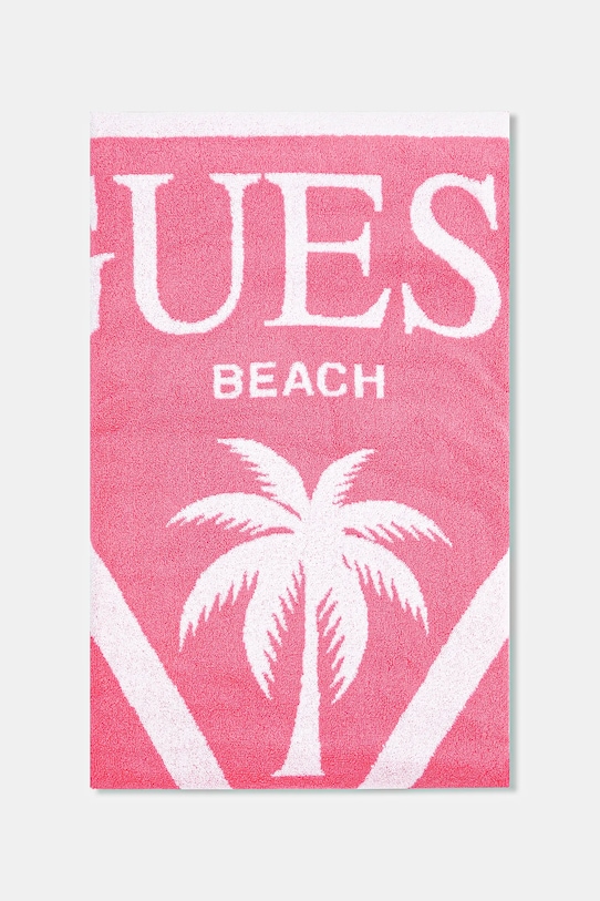 Guess ręcznik bawełniany E5GZ14.SG00P różowy SS25