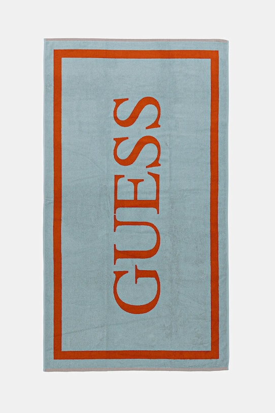 Guess ręcznik bawełniany turkusowy E5GZ13.SG00P