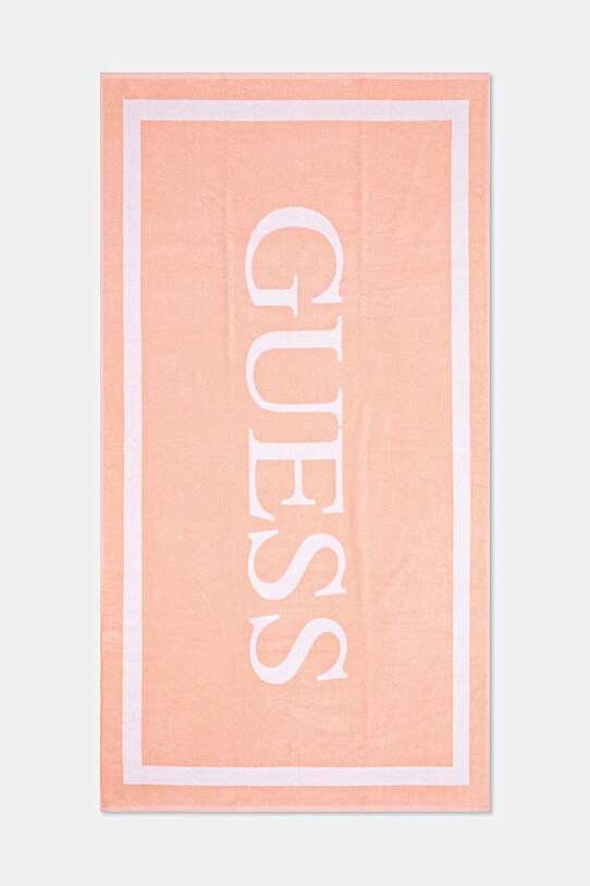 Βαμβακερή πετσέτα Guess πορτοκαλί E5GZ13.SG00P