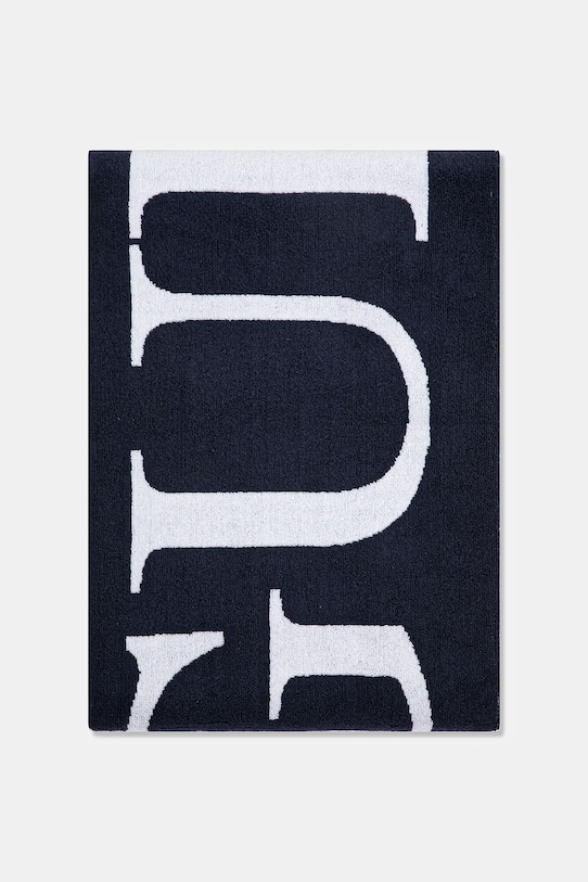 Βαμβακερή πετσέτα Guess E5GZ13.SG00P σκούρο μπλε SS25