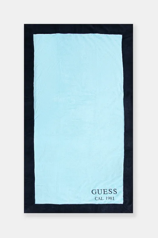 Bavlnený uterák Guess modrá E5GZ15.KCDM0