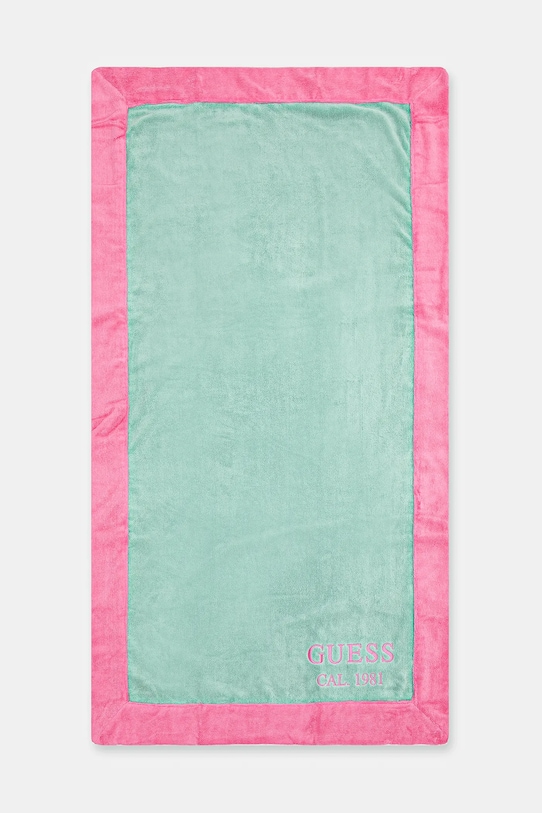 Βαμβακερή πετσέτα Guess πράσινο E5GZ15.KCDM0