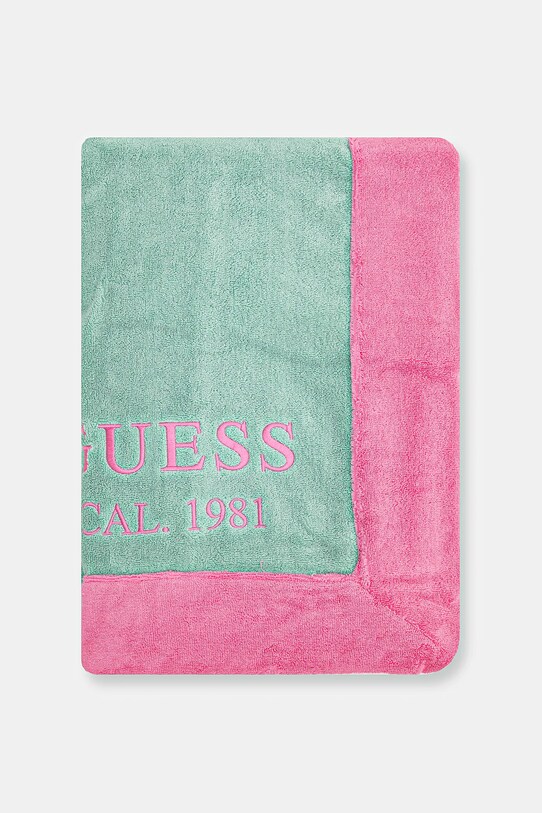 Βαμβακερή πετσέτα Guess E5GZ15.KCDM0 πράσινο SS25