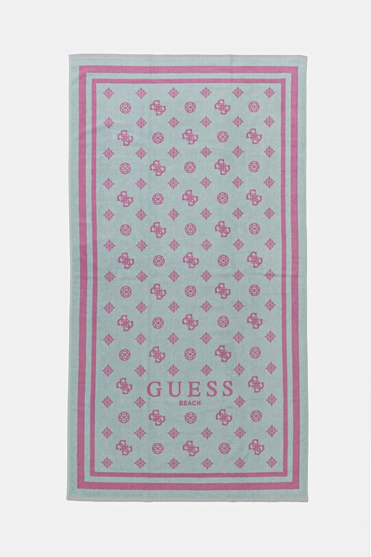 Хлопковое полотенце Guess бирюзовый E5GZ08.SG00P