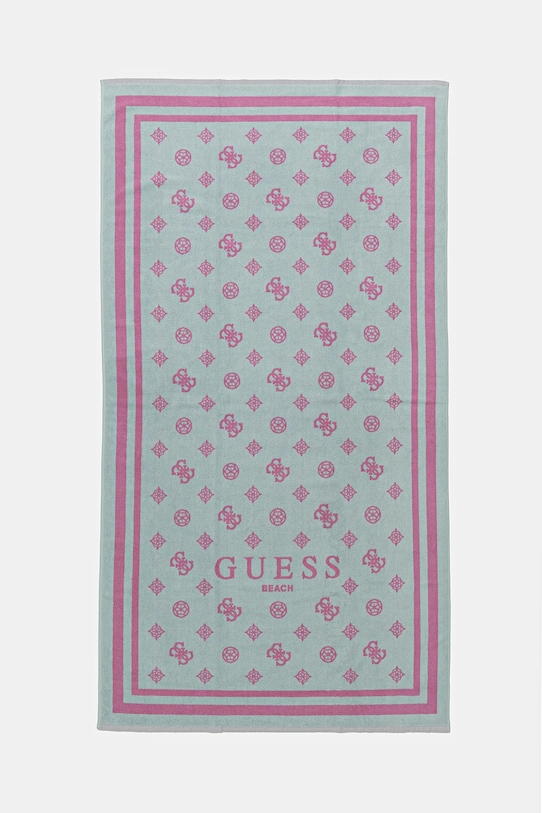 Guess prosop din bumbac turcoaz E5GZ08.SG00P