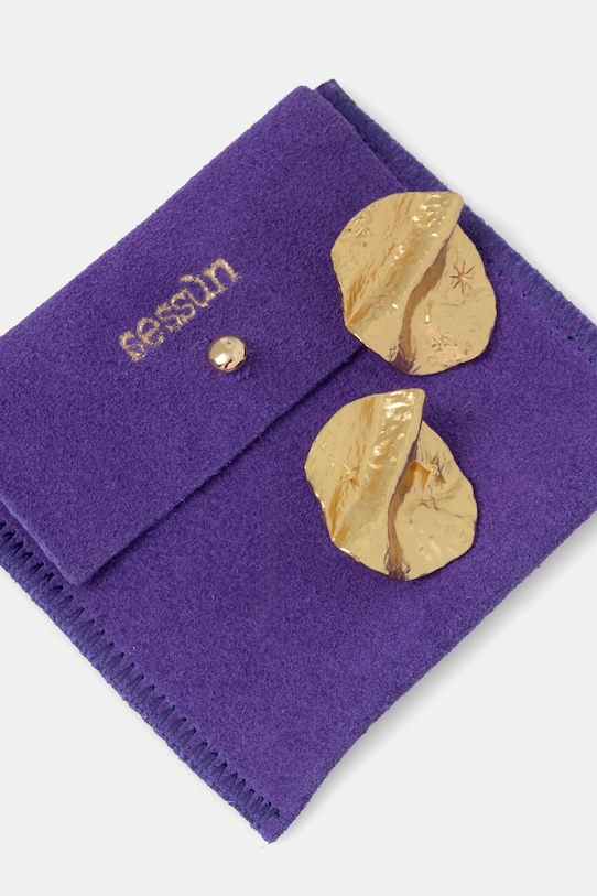 Pozlačeni uhani Sessun 24604005 zlata