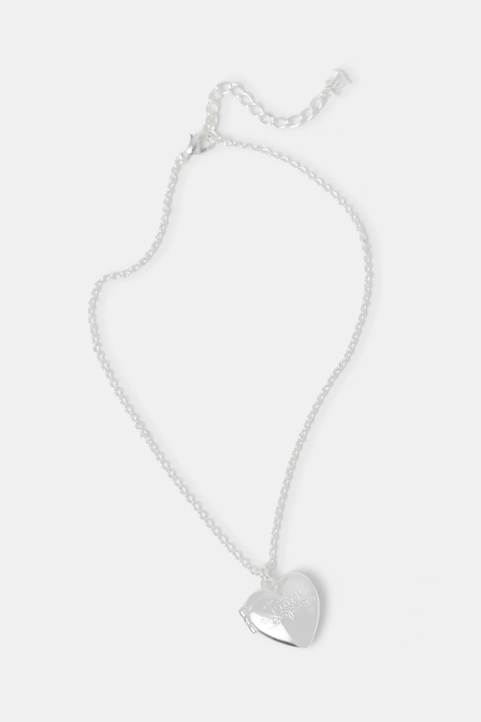 Ogrlica Juicy Couture JUICY HEART LOCKET NECKLACE Gift Box srebrna JCJCHN124017