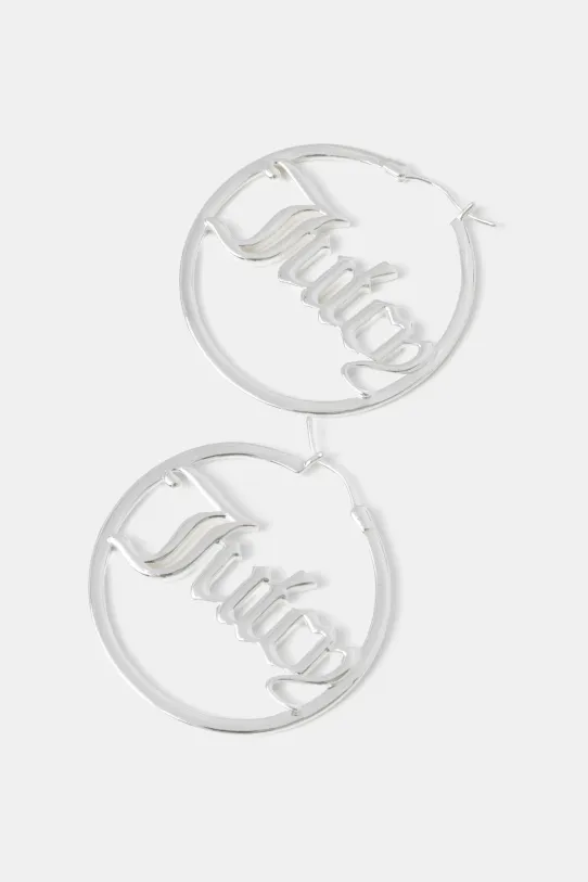 Обици Juicy Couture JUICY LARGE HOOP EARRINGS да сребърен JCJHE124010