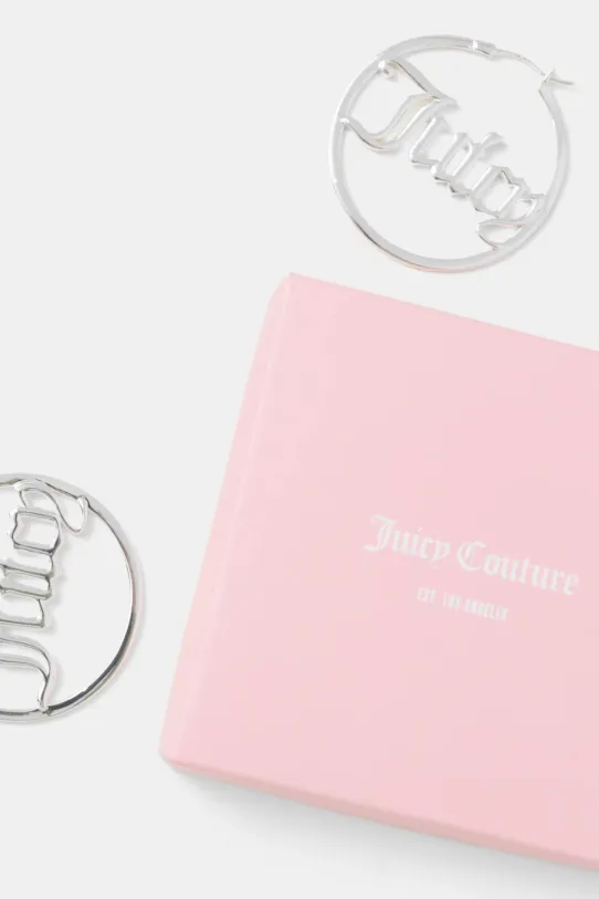 Аксесоари Обици Juicy Couture JUICY LARGE HOOP EARRINGS JCJHE124010 сребърен