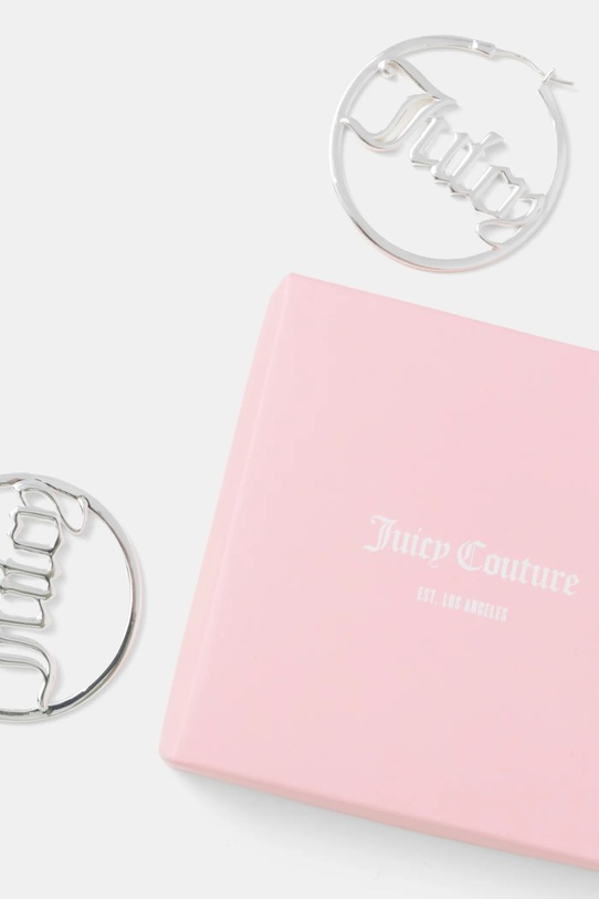 Accesorii Juicy Couture cercei JUICY LARGE HOOP EARRINGS JCJHE124010 argintiu