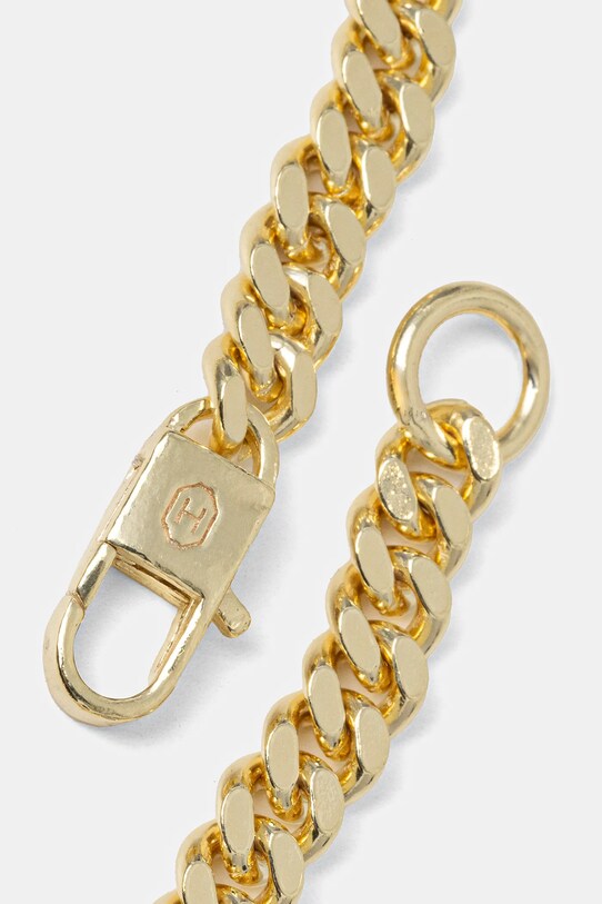 HATTON LABS bransoletka pozłacana Classic Cuban Bracelet M HL.W4.359.GL żółty SS25