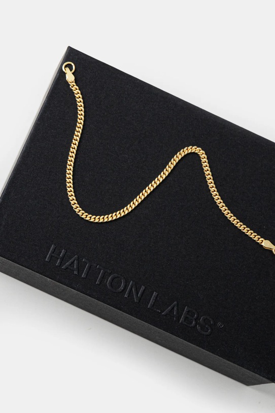 HATTON LABS braccialetto Classic Cuban Bracelet S HL.W4.358.GL giallo SS25