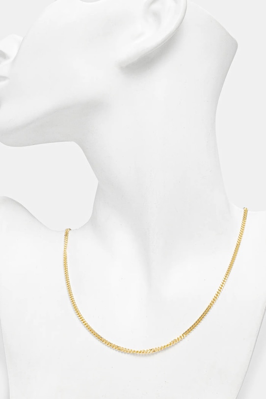 Doplňky Stříbrný náhrdelník HATTON LABS Classic Cuban Chain S HL.W4.383.GL žlutá