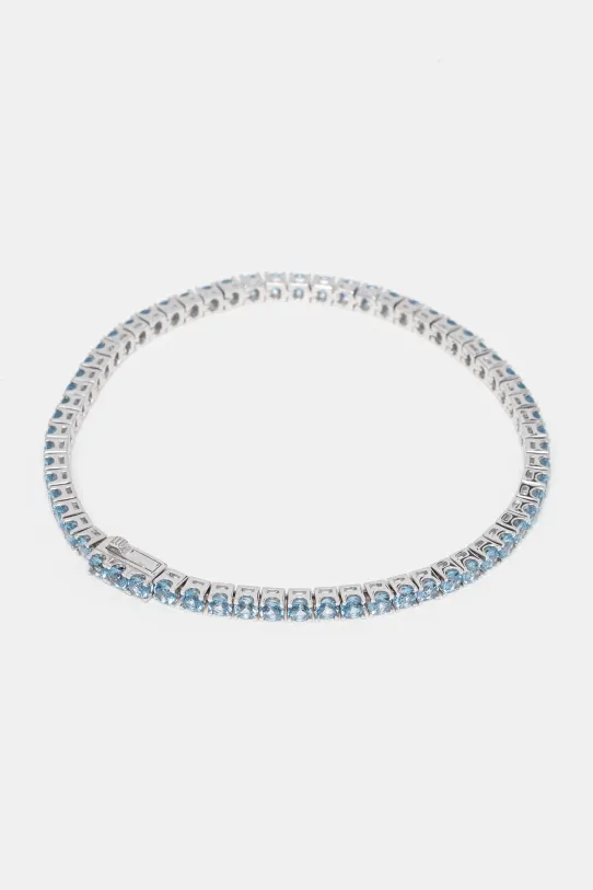 Stříbrný náramek HATTON LABS Classic Tennis Bracelet S stříbro modrá HL.W4.801.08