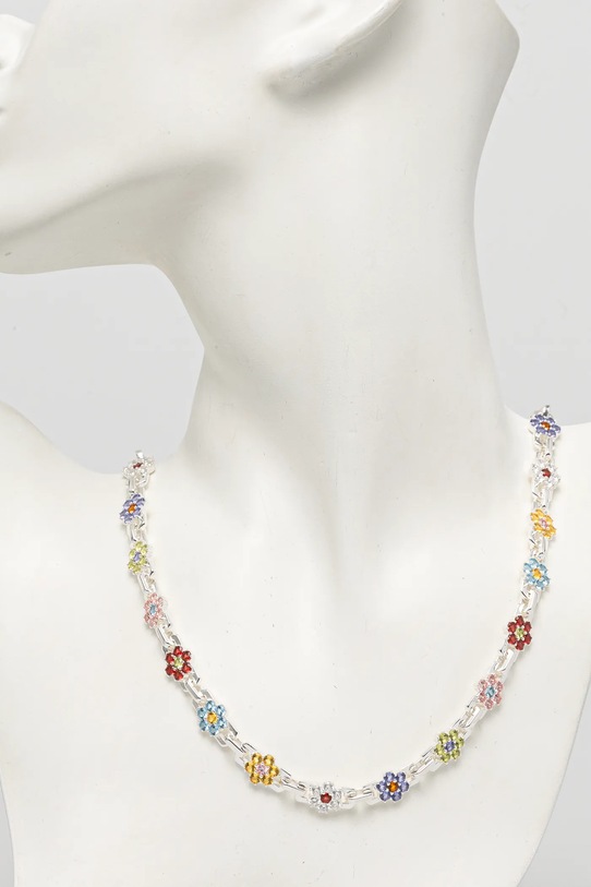 Accessories HATTON LABS silver necklace Daisy Chain HL.S5.C9.13 multicolor