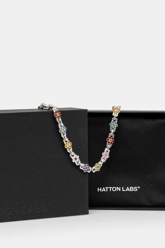 HATTON LABS silver necklace Daisy Chain multicolor HL.S5.C9.13