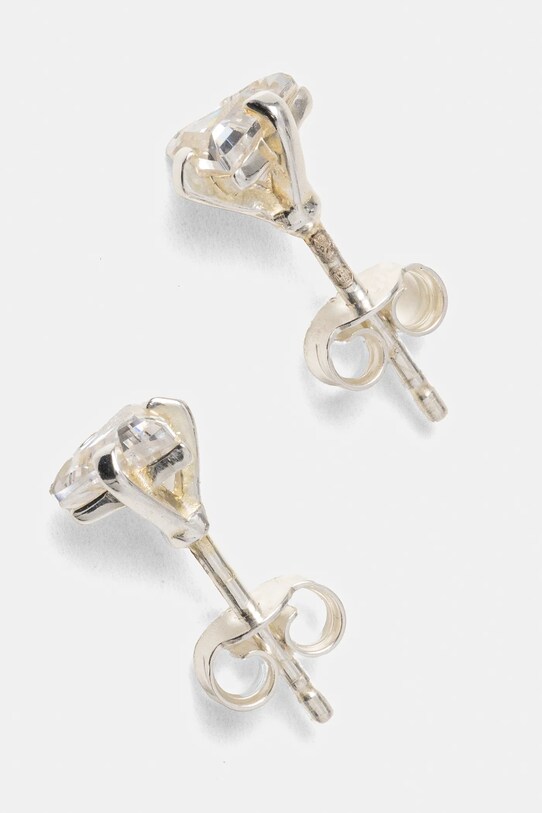 HATTON LABS kolczyki srebrne Triangle Earrings HL.S5.653.01 biały SS25