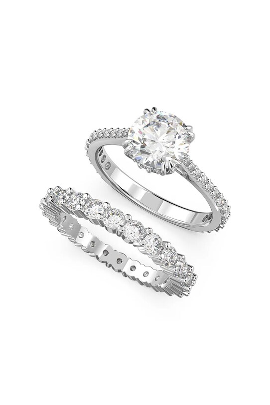 Sada prstýnků Swarovski STILLA 2-pack 2-pack stříbrná 5649213