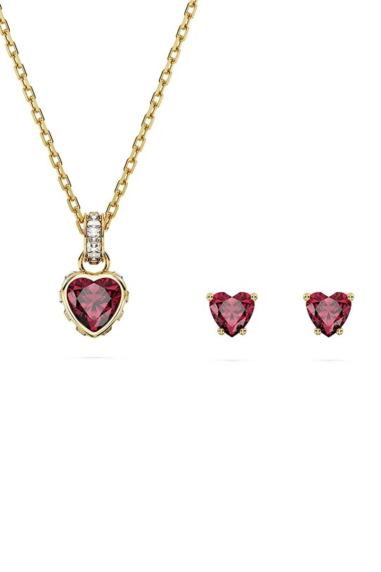 Колие и обици Swarovski CHROMA 2 чифта злато 5684506