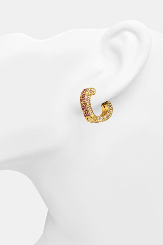 Naušnice Kurt Geiger London PAVE 4345198429 roza SS25