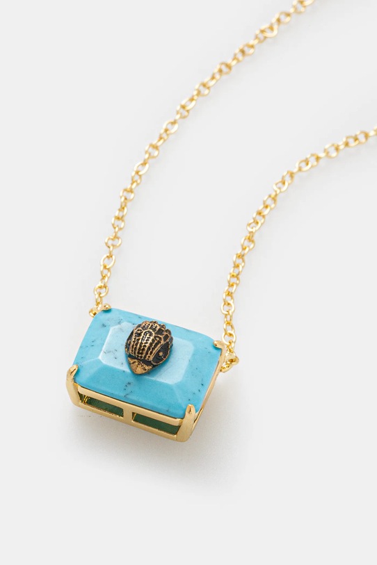 Kurt Geiger London naszyjnik 4341177429 turkusowy SS25