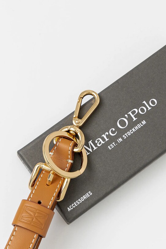 Marc O'Polo breloc de piele 50319906502204 maro SS25