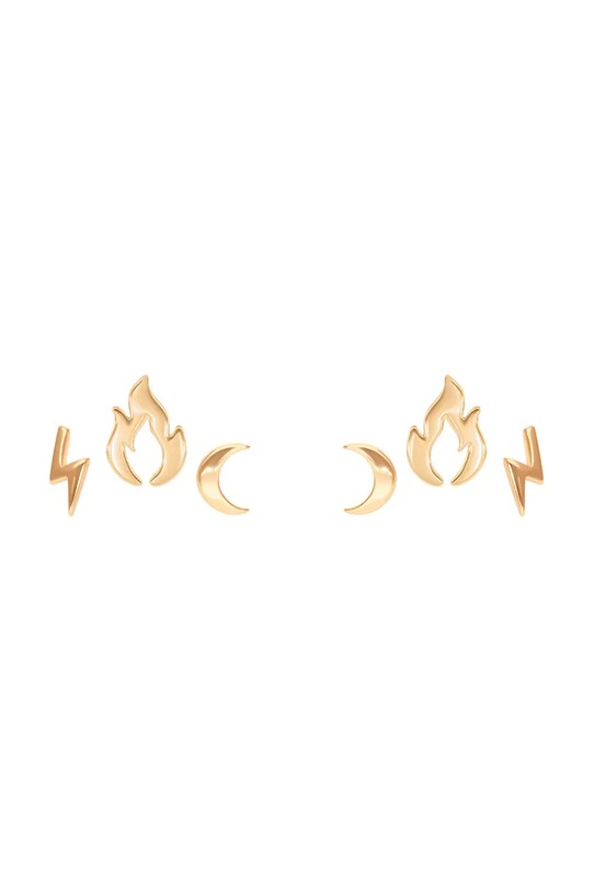 Σκουλαρίκια Lilou Flame of Love χρυσαφί 244/10/KOL/NO2/3/PO