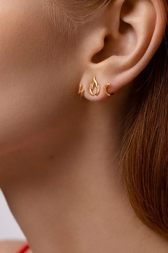 Сережки Lilou Flame of Love 244/10/KOL/NO2/3/PO золотий SS25