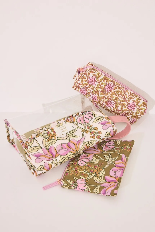 women'secret borsa da toilette pacco da 3 verde 4849243