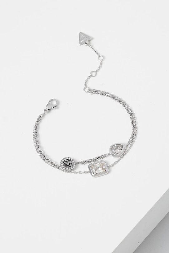 Guess bransoletka 4G LIGHT srebrny JUBB05.237JW