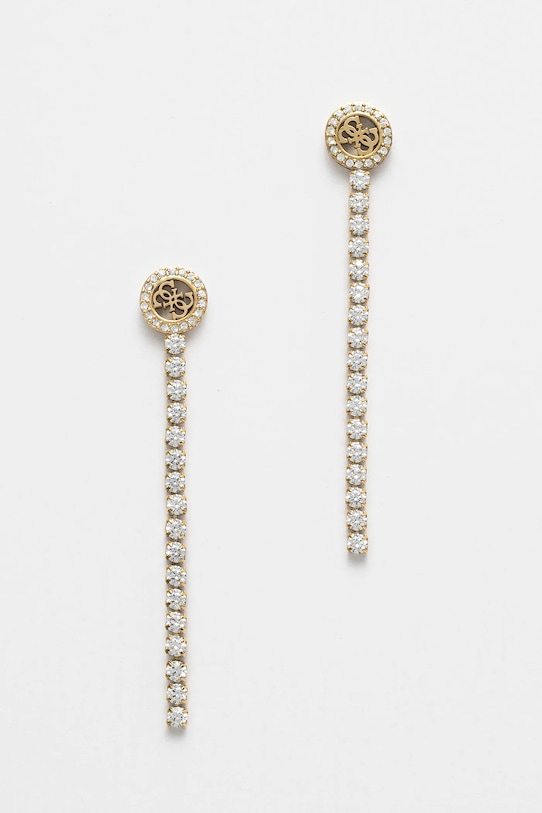 Náušnice Guess PARADISE zirkonie zlatá JUBE05.144JW